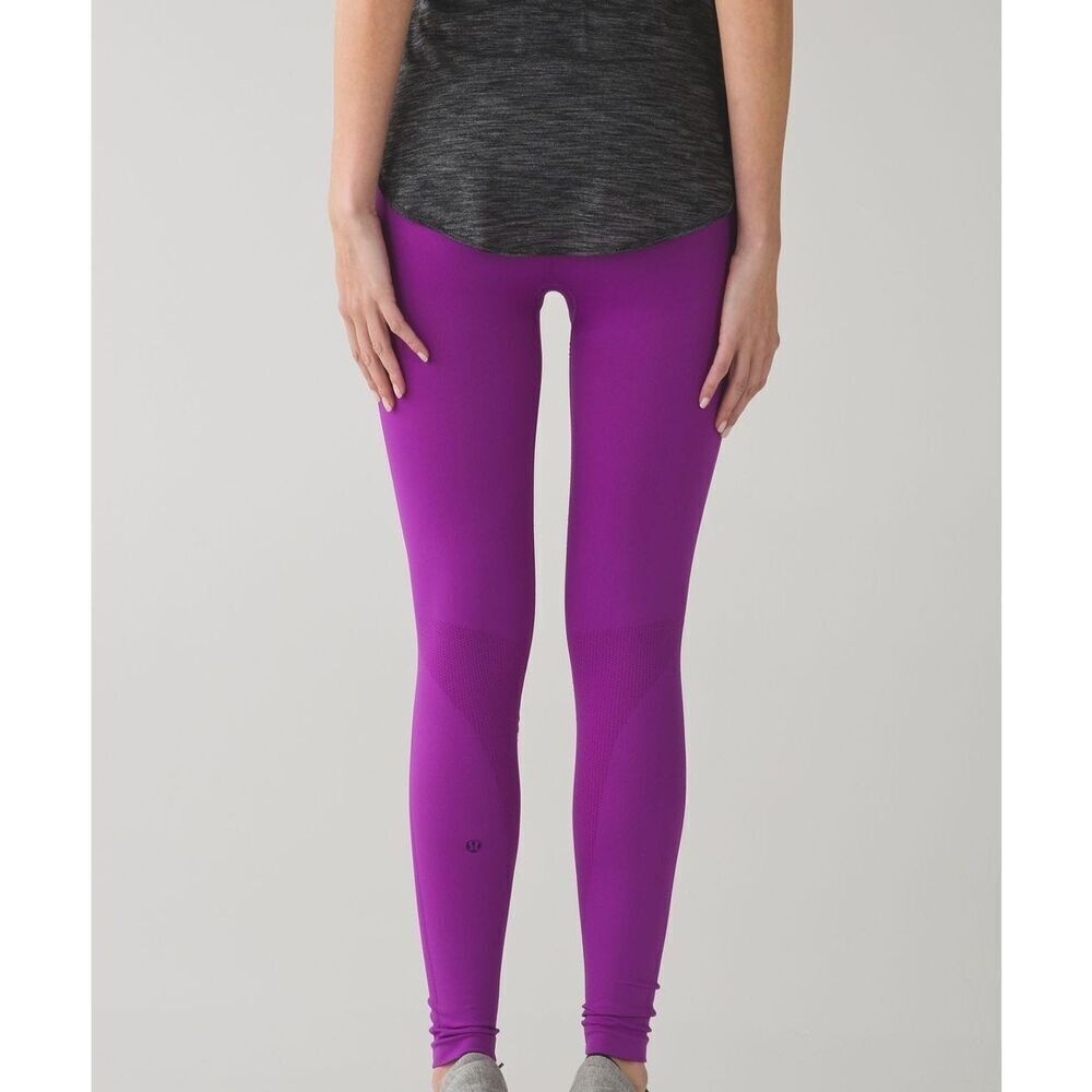 Lululemon Zone In Tight Compression Leggings Tender Violet 4 - Picture 3 of 11